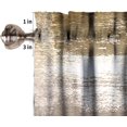 thumbnail image 6 of Dark Brown Grey Abstract Valance Curtain Rust Beige Art Painting Modern Watercolor Oil Print Rod Pocket Valance Window Treatments 1 Panel Short Curtains for Kitchen Farmhouse 54 x 18 in, 6 of 6