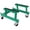 Green + Steel, variant on Foldable Platform Truck Dolly 660 lb Capacity Steel Utility Cart for Warehouse Garage Workshop - Yellow