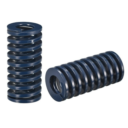 

Die Spring 2 Pack 35mm OD 70mm Long Spiral Stamping Light Load Compression Die Springs Blue