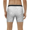 thumbnail image 4 of Disketp Silver Glitter Men's Boxer Briefs Men’s Underwear Boxer Briefs for Men, 4 of 7