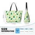 thumbnail image 4 of Xecao Avocado for versatile beach bag for women includes zipper pockets and waterproof material, ideal for vacations and adventures., 4 of 7