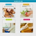thumbnail image 5 of 500 PCS Disposable Food Prep Gloves - 500 Piece Plastic Food Safe Disposable Gloves, Food Handling, Transparent, One Size Fits Most (500 PCS）, 5 of 7