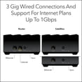 thumbnail image 3 of NETGEAR - Nighthawk AX3000 Dual-Band Mesh Wi-Fi System (3-pack) - Black, 3 of 10