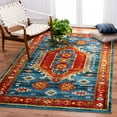 thumbnail image 2 of SAFAVIEH Vintage Hamadan Carmelo Oriental Area Rug, Blue/Orange, 5'3" x 7'6", 2 of 8