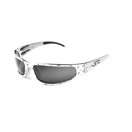 ICICLES Baby Bagger Transition Mirror Lens Sunglass in Chrome Diamond Frame