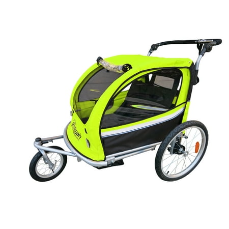 MB Booyah Double Baby Bike Bicycle Trailer and Stroller -