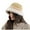 Khaki, variant on Wancir Winter Bucket Hat Fluffy Faux Fur Fisherman Cap for Women Men Solid Color Style