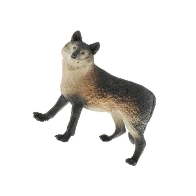 serony Simulation Animals Model Figure Kids Educational Toy Decor Black Wolf