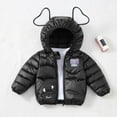 thumbnail image 2 of Favoffer Kids Elephant Print Shiny Puffer Coat Baby Boys Girls Hooded Warm Winter Jacket Infant Outerwear Wholesale 1-6Y, 2 of 9