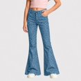 thumbnail image 6 of HCYSFG Cheetah Print Flare Pants For Girls Leopard Print High Waisted Bell Bottom Pants Summer Outdoor Weekend Travel Casual Trousers, 6 of 6