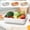 🥑 Beige_Base#1674, variant on Double Layer Kitchen Drainage Basket - Vegetable Washing Strainer Bin, Stackable Plastic Colander, Efficient Draining, Handles, 12.6x8.1in, Multiple Colors