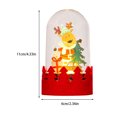 thumbnail image 4 of Moyic Decoración brillante de Navidad, regalo de vacaciones de Navidad encantador, diseño de escena, decoraciones de mesa, luces de madera, Kits de decoración para fiestas Alce Moyic HA068920-03B, 4 of 6
