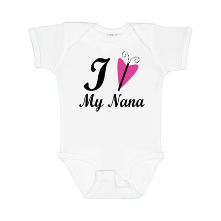 

Inktastic I Love My Nana Girls Gift Baby Girl Bodysuit