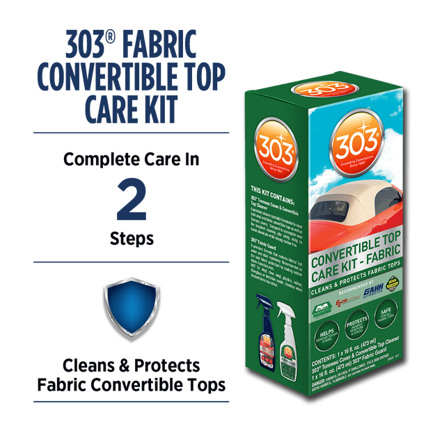 303 Convertible Top Care Kit FABRIC Protects fabric tops. Safe for