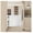 35 4 23 6in White, variant on Swinging Doors Cafe Doors Solid Wood Swing Door Interior Saloon Half Door Partition Door with Hinges for House Kitchen Shop Entrance Pub Porch (27.6x35.4in-White)