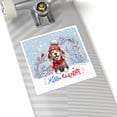thumbnail image 4 of Hello Winter Beagle Smiling in Red Scarf Hat Welcome Christmas Vinyl Sticker Beagles Dog Lover Gifts Idea Waterproof Decal Art Decor - 00017, 4 of 5