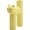 yellow, variant on UU&T Ceramic Vase for Flowers, Cat Vase for Bookshelf, Mantel, Table, Fireplace Decor, White