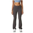 thumbnail image 2 of Roncen Women's Crossover Flare Leggings High Waisted Tummy Control Wide Leg Yoga Pants, 2 of 5
