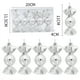 thumbnail image 3 of Adornos navideños brillantes galvanizados | Adornos de plástico coloridos para árbol | Colgantes navideños de 11 cm para decoración festiva, 3 of 5