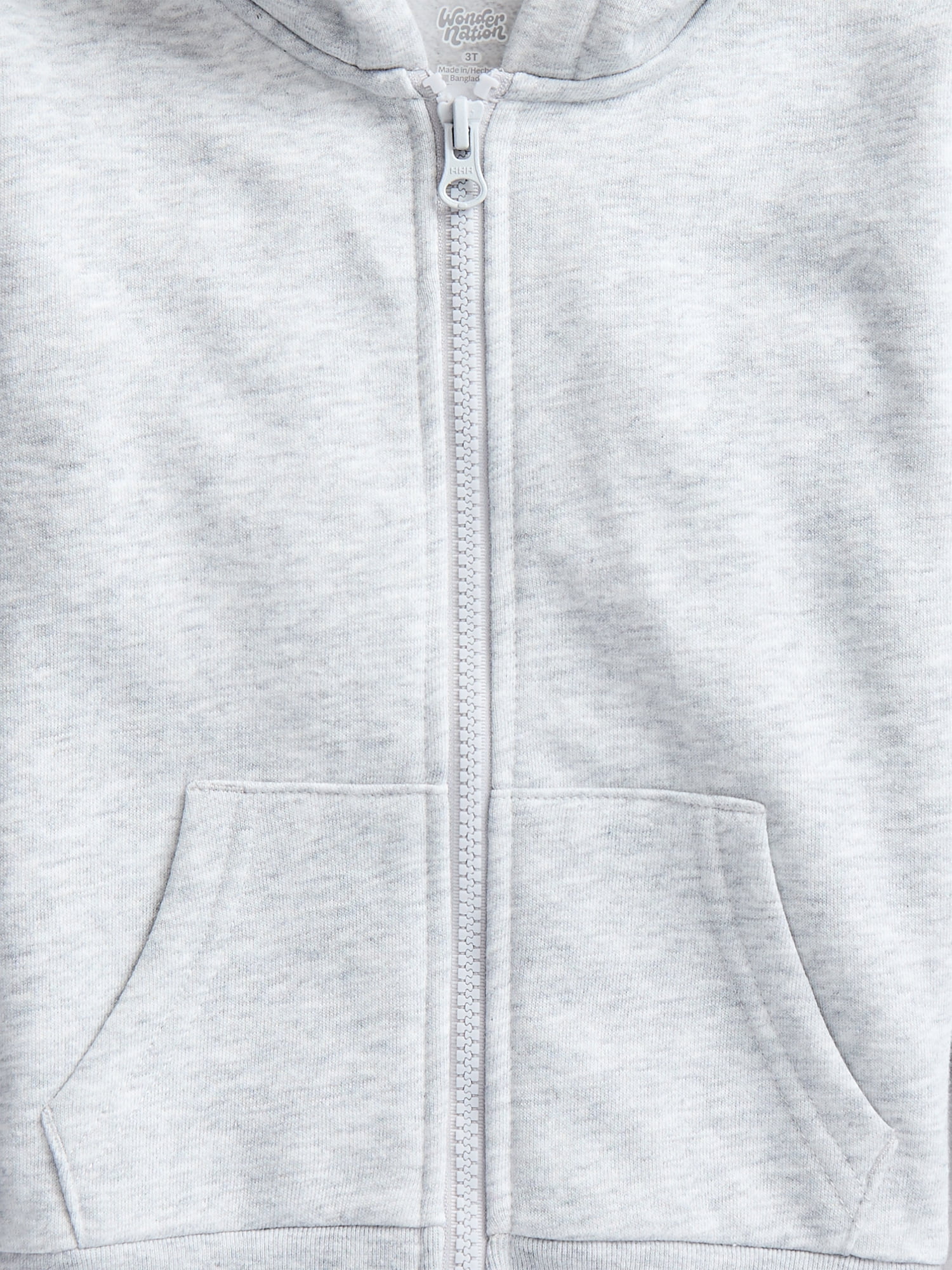 Wonder Nation Baby and Toddler Girls Fleece Crewneck Sweatshirt, Sizes 0M-5T