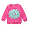 thumbnail image 4 of Odeerbi Baby Girls Clothes Toddler Outfit Children's Pullover Suit Kids Sunflower 2-piece Set Boys Sweatsuit Hot Pink, 4 of 9