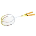 thumbnail image 3 of Double Rackets Badminton Racket Come With Bag Badminton Racket Set For Reduce Resistance Of The Wind Playing With Family, 3 of 8