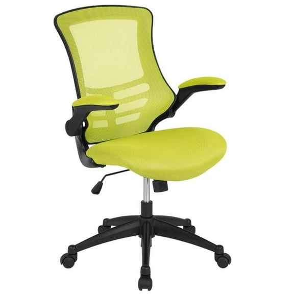 Scranton & Co Modern Mid Back Mesh Office Swivel Chair in Green