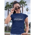 thumbnail image 2 of Japanese Dragon Future Slogan T-Shirt Women -Image by Shutterstock, Female 5X-Large, 2 of 4