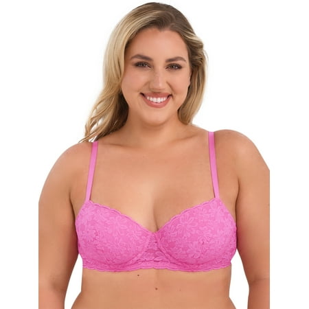 No Boundaries All Over Lace Balconette Bra with Sugarcup???  Sizes 34B-40DD