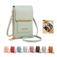 thumbnail image 4 of Ruyang Womens Phone Wallet PU Leather Crossbody Bag Multi-Zip Vertical Purse Anti-Theft Sling Bag Fashion Single Shoulder Bag, 4 of 6