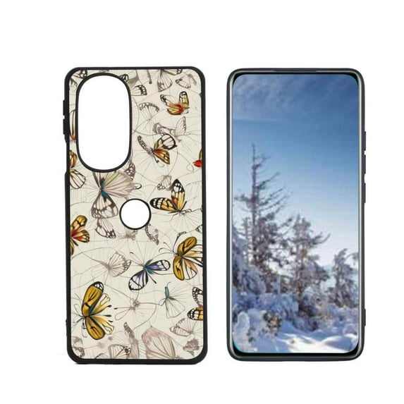Butterfly-121 Phone Case, Degined for Motorola Edge Plus 2022 Case Men Women, Flexible Silicone Shockproof Case for Motorola Edge Plus 2022