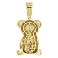 thumbnail image 6 of 10K Yellow Gold Genuine Diamond Teddy Bear Money Bag Pendant 1.75" Charm 1 CT., 6 of 6