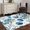Blue, variant on Area Rug for Living Room, Blue Floral Non-Slip Indoor Large Carpet for Bedroom/Dining Room, Watercolor Farmhouse Flowers Painting Washable Low-Profile Rectangle Floor Mat Runner Rugs - 3 x 5 Ft