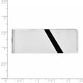 thumbnail image 2 of Sterling Silver Rhodium-plated Black Enameled Money Clip, 2 of 2