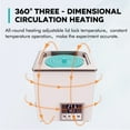 thumbnail image 5 of LABFISH Lab Digital Water Bath 3L Capacity Thermostatic Heater Laboratory Heating Devices Stainless Steel Liner with Selectable Openings for Experiment 1 Opening, 5 of 6