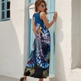 thumbnail image 7 of Octopus in The Mysterious Ocean Sleeveless Dress Woman Fashion Long Dresses Women's Summer Suit Dress 2025, 7 of 7