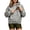 Grey, variant on Bigetiay Snack Hoodie for Women Men, Pet Dog Holder Carrier Sweatshirt, Kangaroo Pouch Hoodie with Large Pocket Fall Winter Clothes, Size XXL