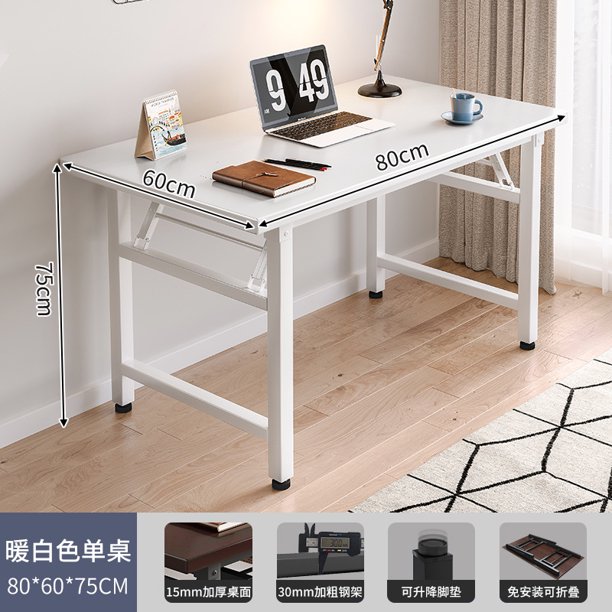 Escritorio de ordenador Simple, escritorio pequeño para apartamento, dormitorio, mesa para niñas, escritorio de estudio plegable para estudiantes, casa de alquiler