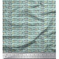 thumbnail image 1 of Soimoi Japan Crepe Satin Fabric Warli Art African Print Fabric by The Yard 42 Inch Wide, 1 of 1
