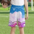 thumbnail image 2 of oqasdz Child Girls Boys Shorts Ice Cream Print Elastic Waist Comfortable Shorts With Pockets Sports Active Board Shorts Size 2 Y-3 Y, 2 of 4