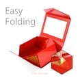 thumbnail image 6 of PACKHOME Valentine's Day Gift Box with Lid for Present, 9x6.5x3.8 inches, Red Gift Box with Ribbon, 6 of 6