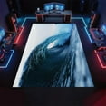 thumbnail image 3 of Ocean Waves Rug 3x5ft Area Rugs Deep Blue Ocean Scenery Rugs Ultra Soft Washable Carpet with Non Slip Backing for Living Room Bedroom Gameroom Study Office Home Decor Mat, 3 of 6