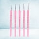 thumbnail image 5 of 5 pinceles con punta de pelo de lobo, pinceles profesionales para detalles finos, pintura y dibujo (rosa), 5 of 7