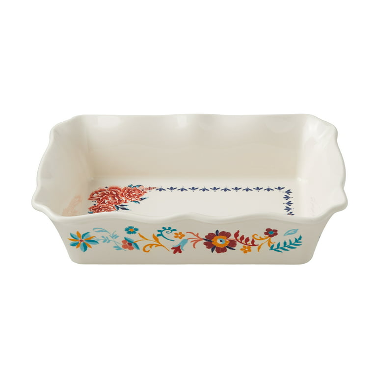 The Pioneer Woman Keepsake Floral 20-Piece Blue Bake & Prep Set with Baking  Dish & Measuring Cups 