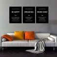 thumbnail image 6 of Motivational Wall Art Office Wall Decor Inspirational Canvas Painting Work Hard Positive Quote Picture Poster Prints for Office Dorm Bedroom Living Room Men Inspiring Artwork Gift 12"x16"x3, 6 of 6