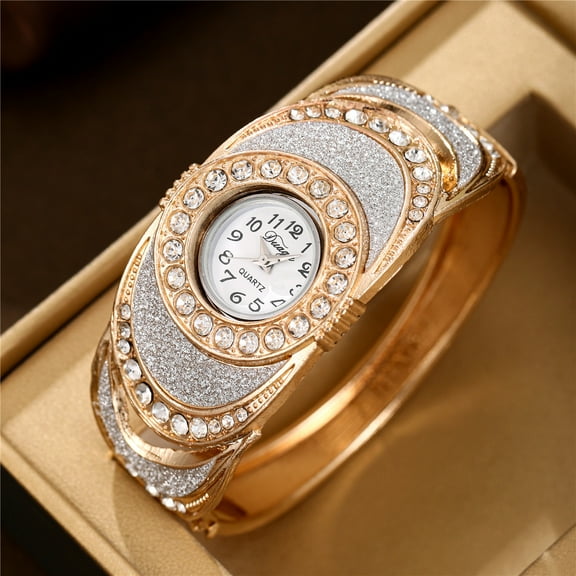 New Oval Diamond Bracelet Colorful Women's Quartz Watch