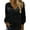 A-Black487, variant on XIAONU Women's Lightweight Tie Front Blouse Loose Fit Bell Sleeve V Neck Top Breathable Casual Vacation Wear Tunic