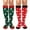 W-Elk/Element-2Pic-Long-B, variant on Funny Christmas Knee High Festival Socks for Women Teens Girls - Secret Santa Gifts Novelty Fun Crew Funky Cute Crazy Snowman Reindeer Gingerbread Xmas Holiday Socks Stocking Stuffers