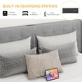 thumbnail image 5 of Dextrus Queen Size Platform Bed Frame with Hydraulic Lift Storage,No Box Spring Required,Gray, 5 of 5