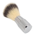 thumbnail image 4 of Brocha de afeitar de cerdas sintéticas con mango curvo, portátil, para hombres, para crema de afeitar espumosa, para salón, hogar, viajes, 4 of 14